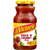 La Victoria Salsa Thick N Chunky Medium - 15.5 Ounce